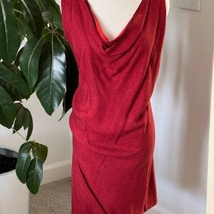 Jules Red Tunic / Mini Dress - Vintage (US M)